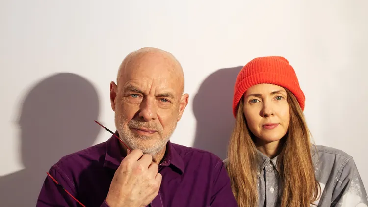 Ambient music pioneer, visual artist, and thinker Brian Eno teams up with conceptual artist and composer Beatie Wolfe for two new albums coming to us on June 6.